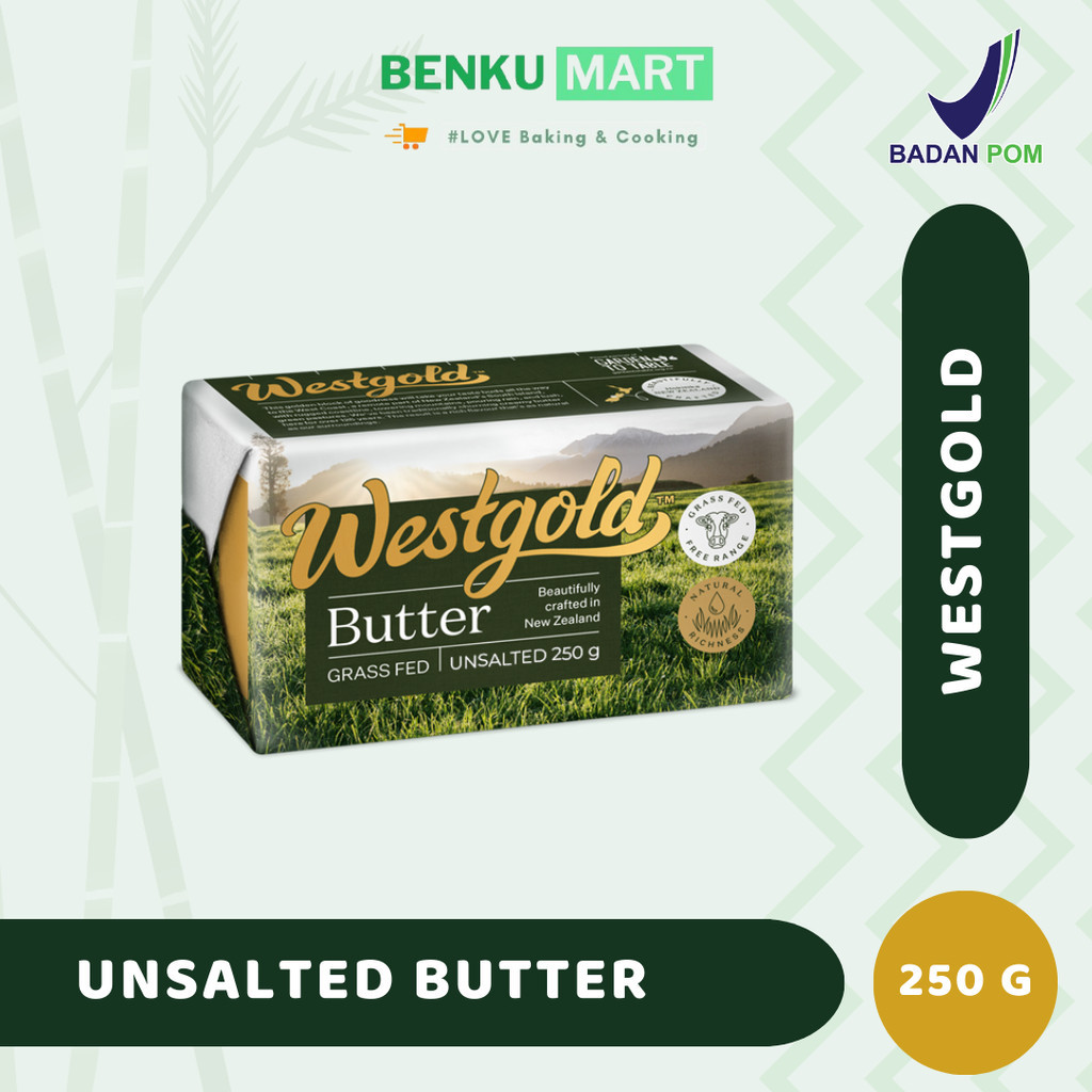 

Westgold Unsalted Butter 250G west gold 250 gram Terlaris