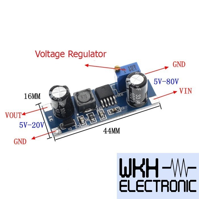 XL7015 stepdown dc to dc 5v-80v adjustable step down buck module