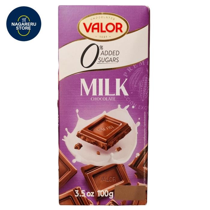 

Valor 0% added sugars milk chocolate 100 gram