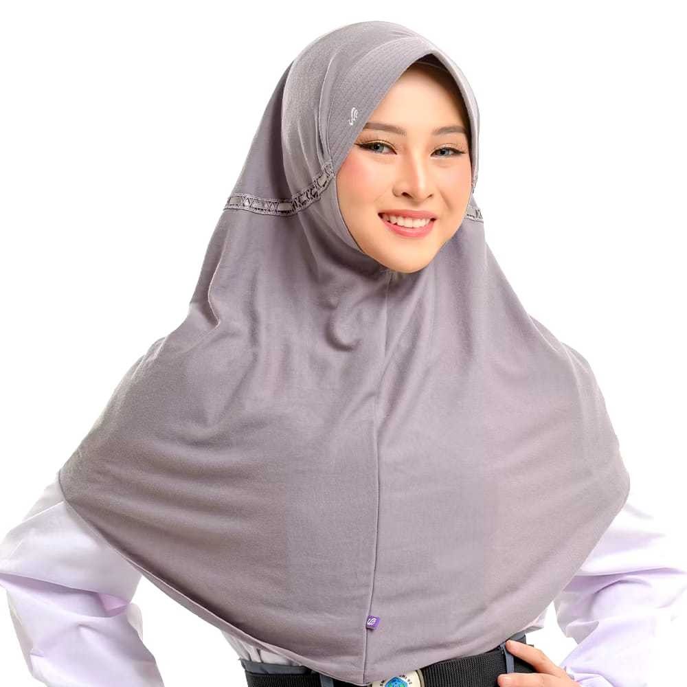 Kerudung Rabbani  Serut Luar KW Kerudung Sekolah Instan Jilbab Serut Belakang Pita Terbuka