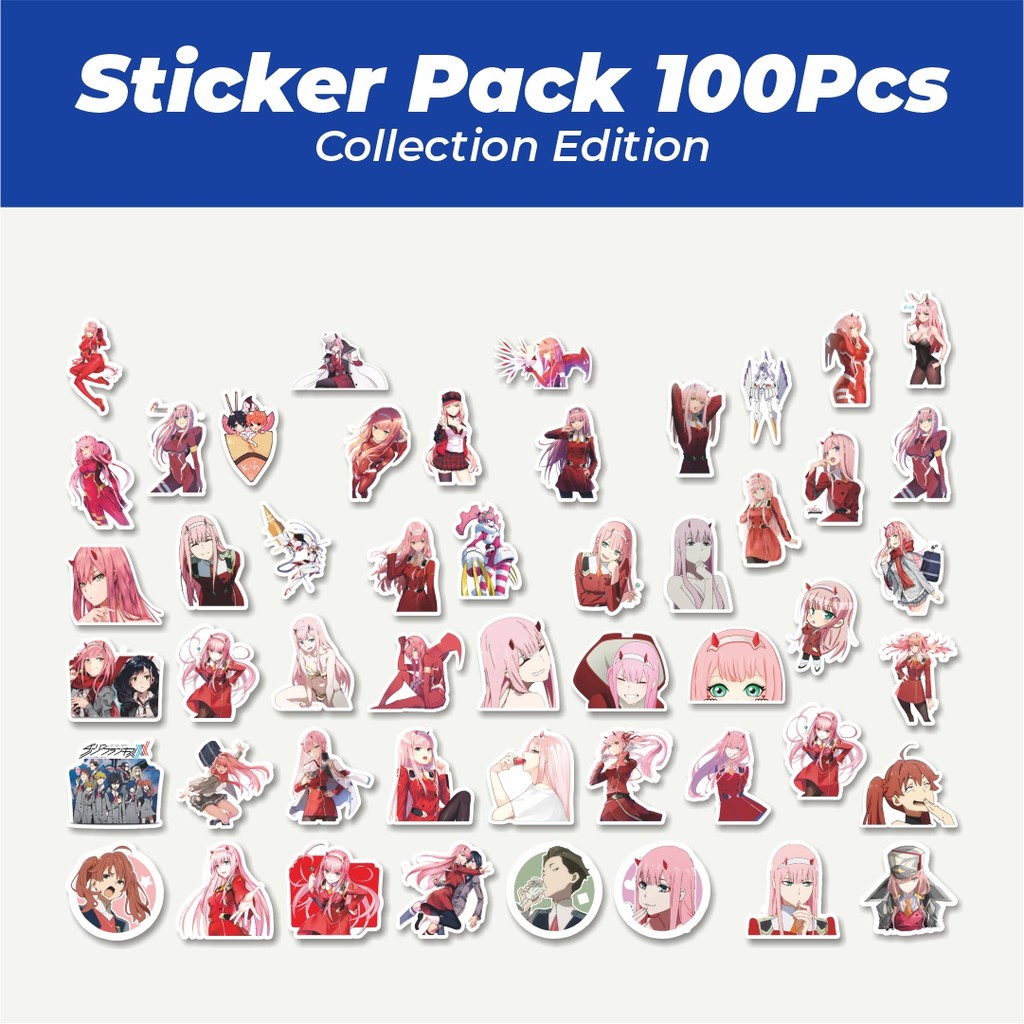 

Hot Stiker Anime Darling in the Franxx Lucu Anti Air Stikers Berperekat Waterproof Sticker Decal Buat Motor Helm Buku Journal Koper Casing HP Laptop Botol Minum