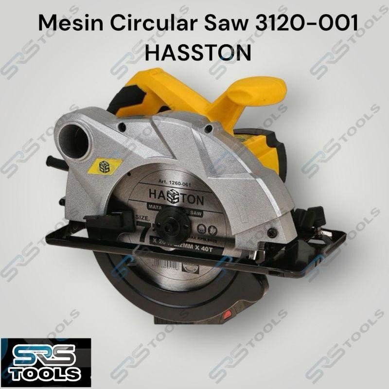 HASSTON 3120-001 Mesin Circular Saw 7 Inch Gergaji Potong Belah Kayu Sirkel Listrik 7”