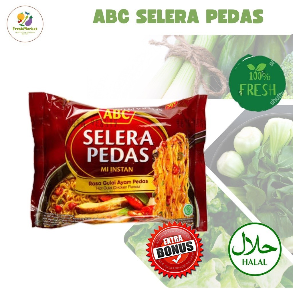 

Mie ABC Selera Pedas Per Bungkus Sayurinstant