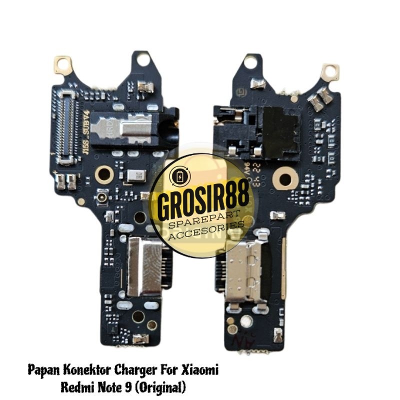 Original ada ic - Redmi Note 9 Flexible Konektor Charger / Papan Con Cas Xiaomi Redmi Note 9 Origina