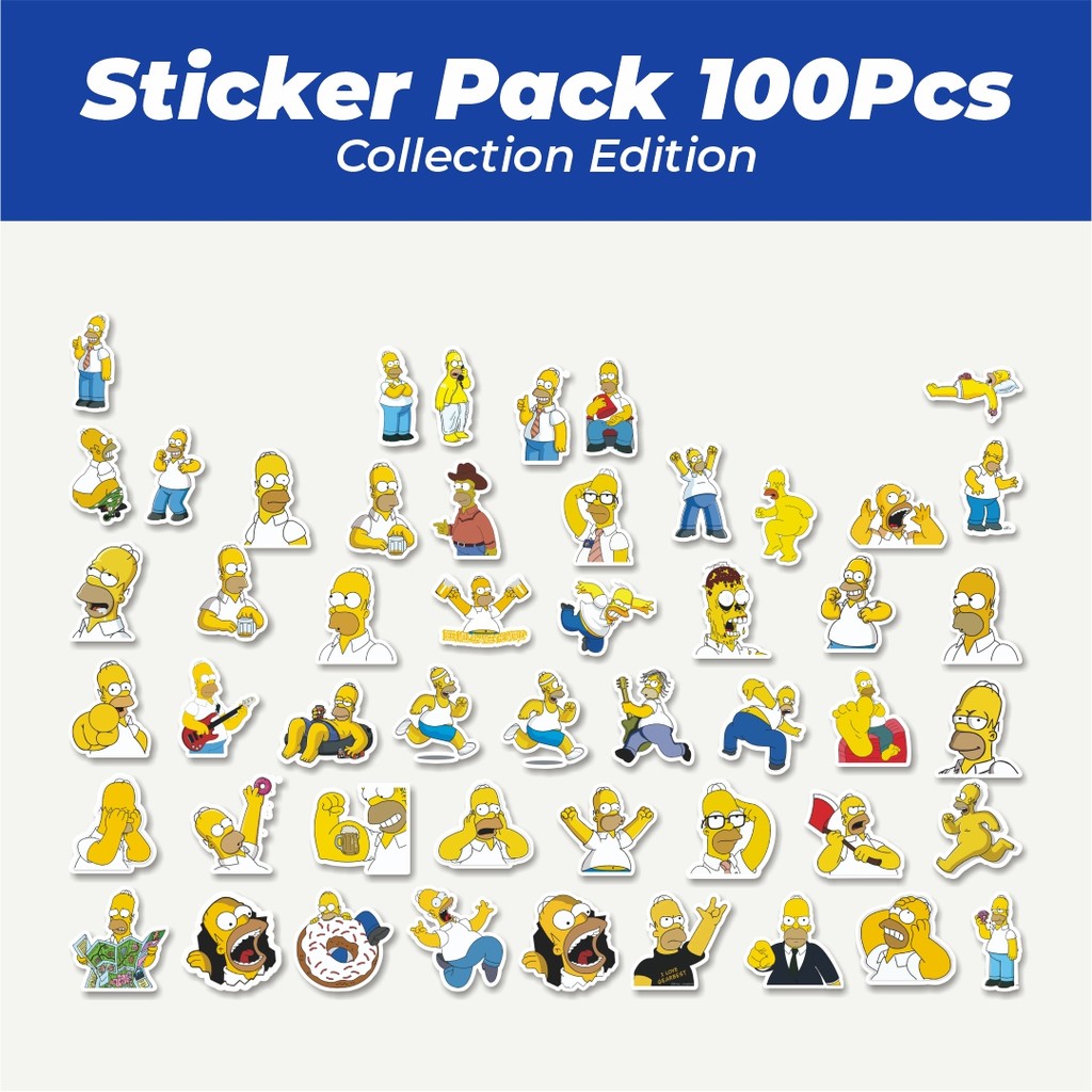 

Hot Stiker The Simpson Series Homer Lucu Anti Air Stikers Berperekat Waterproof Sticker Decal Buat Motor Helm Buku Journal Koper Casing HP Laptop Botol Minum