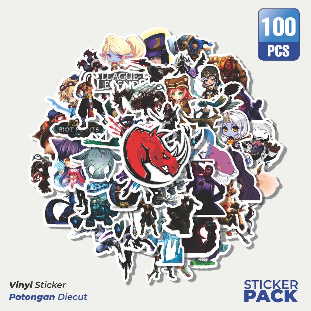 

Stiker Vinyl Stiker Kartun League Of Legends Skin 6 Waterproof Aesthetic- Untuk Laptop, Motor, dan Helm - Paper Stationery Pack