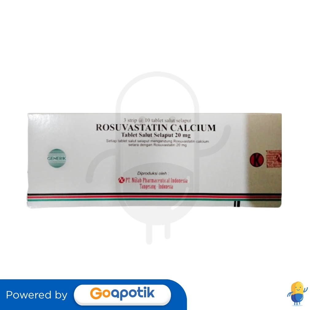 Rosuvastatin Nulab 20 Mg Box 30 Tablet