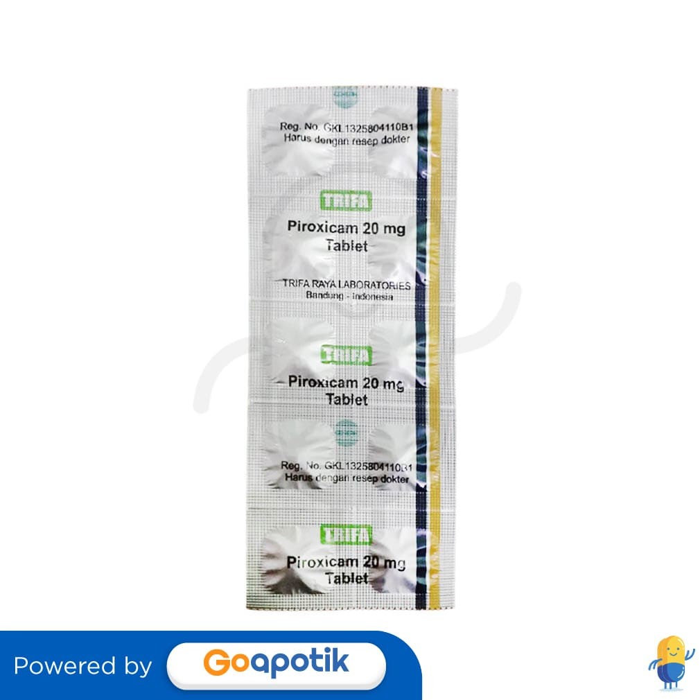 Piroxicam Trifa 20 Mg Strip 10 Tablet