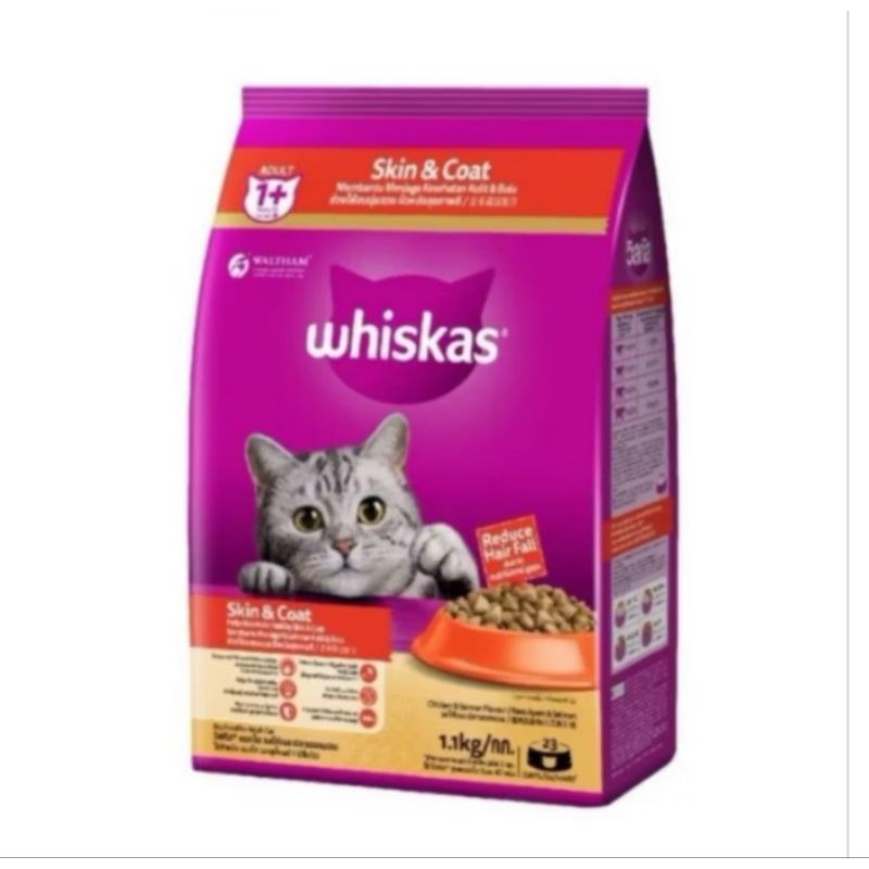 Whiskas skin & coat Dry food  1,1kg