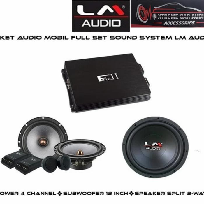Paket Audio Mobil LM Full Set Sound System Original Product