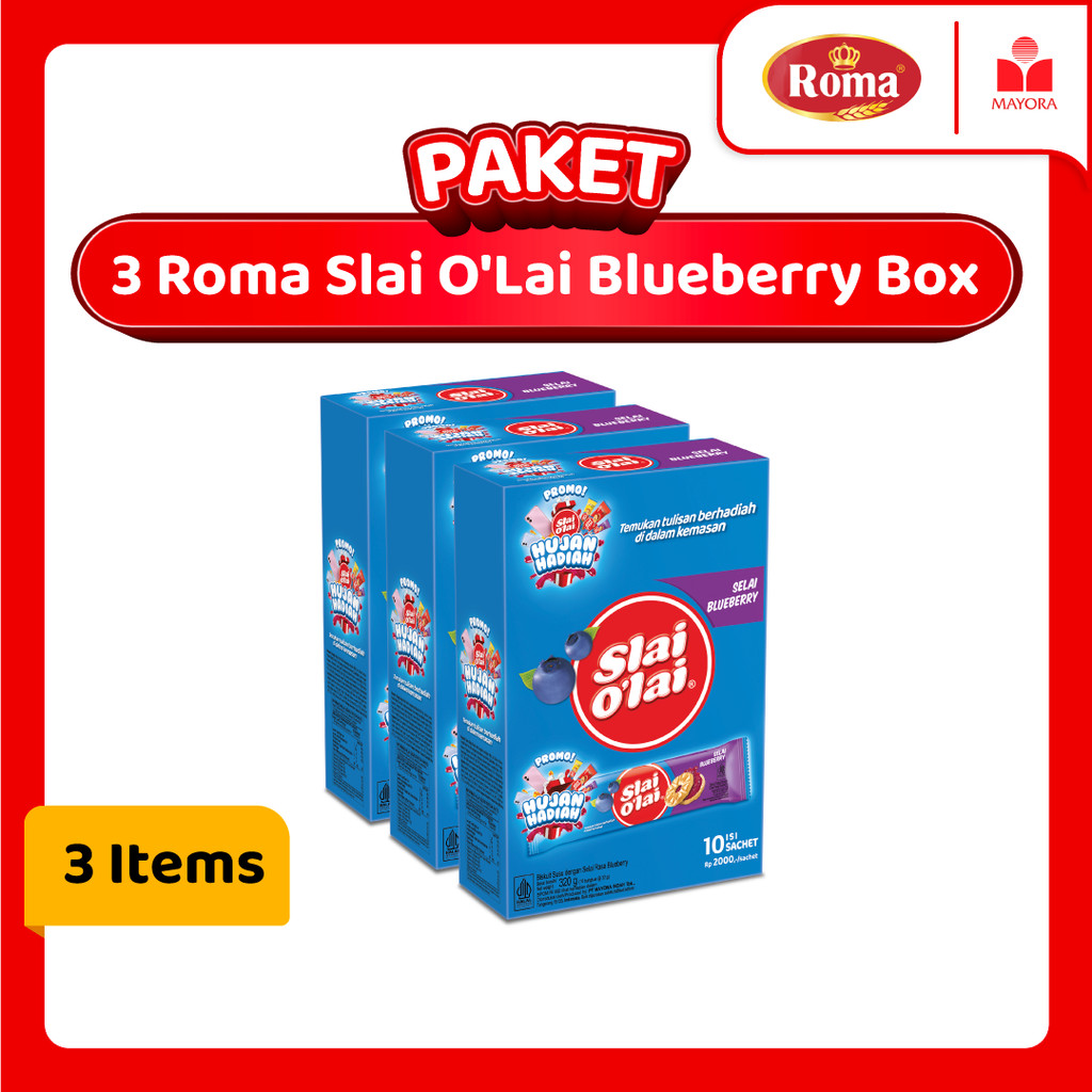 

Paket 3 Biskuit Roma Slai Olai Blueberry Box