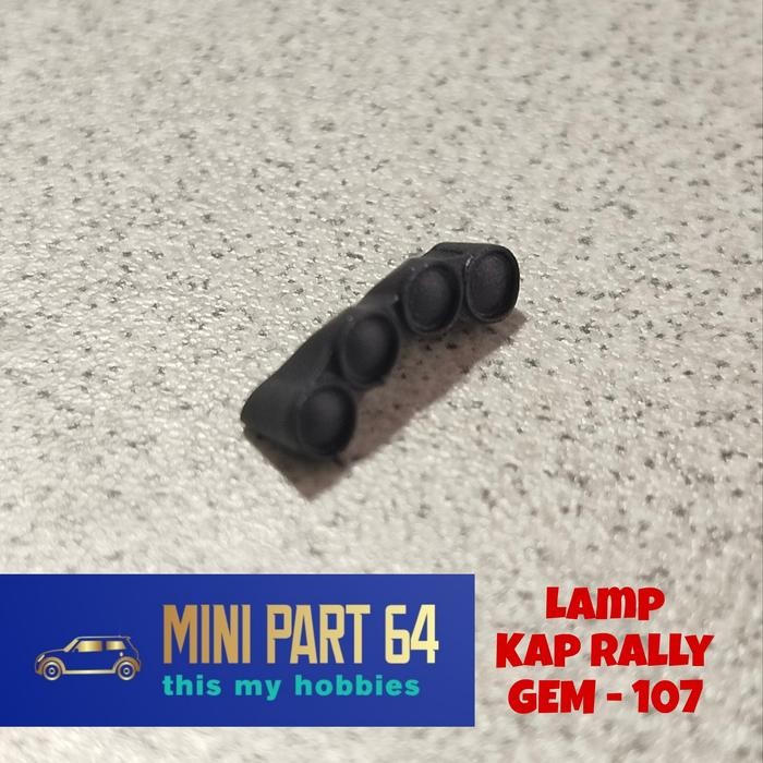 Diorama Diecast Lamp Kap rally GEM107 Miniatur Skala 64