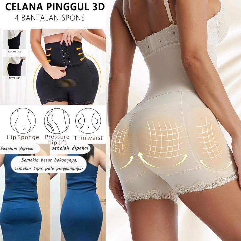 bokong palsu busa tebal/bokong palsu/celana pengangkat pinggul/korset melahirkan normal