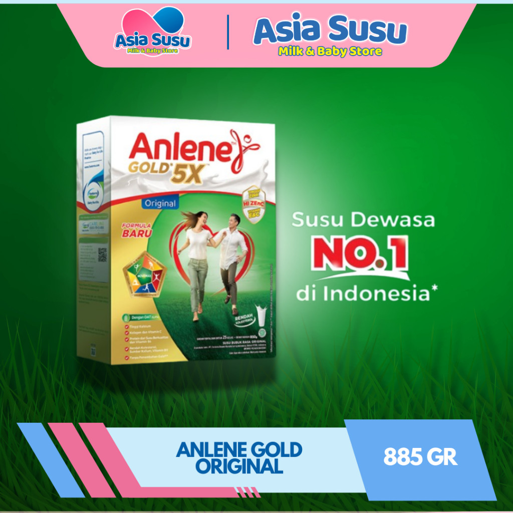 

Anlene Gold 5X Susu Bubuk Dewasa 850g - Nutrisi Tinggi Kalsium Untuk Tulang, Sendi, dan Otot