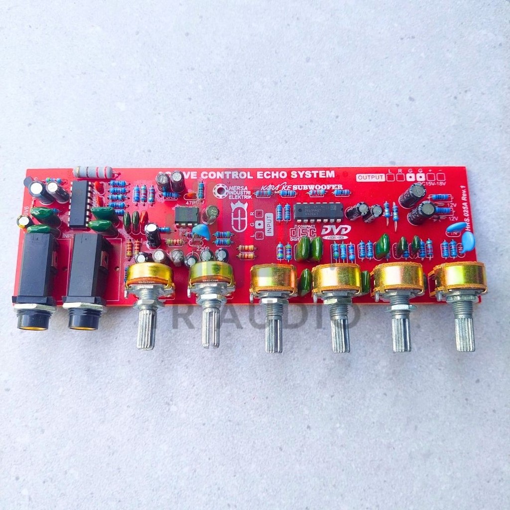 Tone Control Hybris Plus Echo & Subwoofer – Cocok untuk Proyek Audio dan Ampli Rakitan