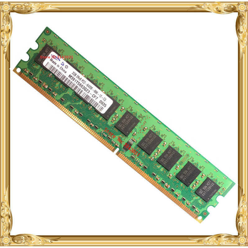 Server memory DDR2 2GB pure ECC 800MHz PC2-6400E UIMM RAM 240pin 6400 2G 2Rx8