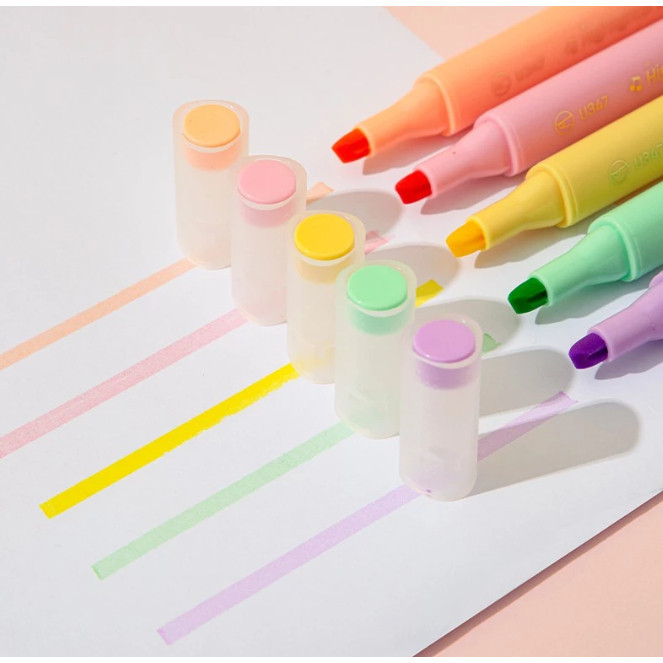 

Deli Pen Highlighter Macaroon 6 Warna U347 - Stabilo Warna Cerah untuk Sekolah & Kantor