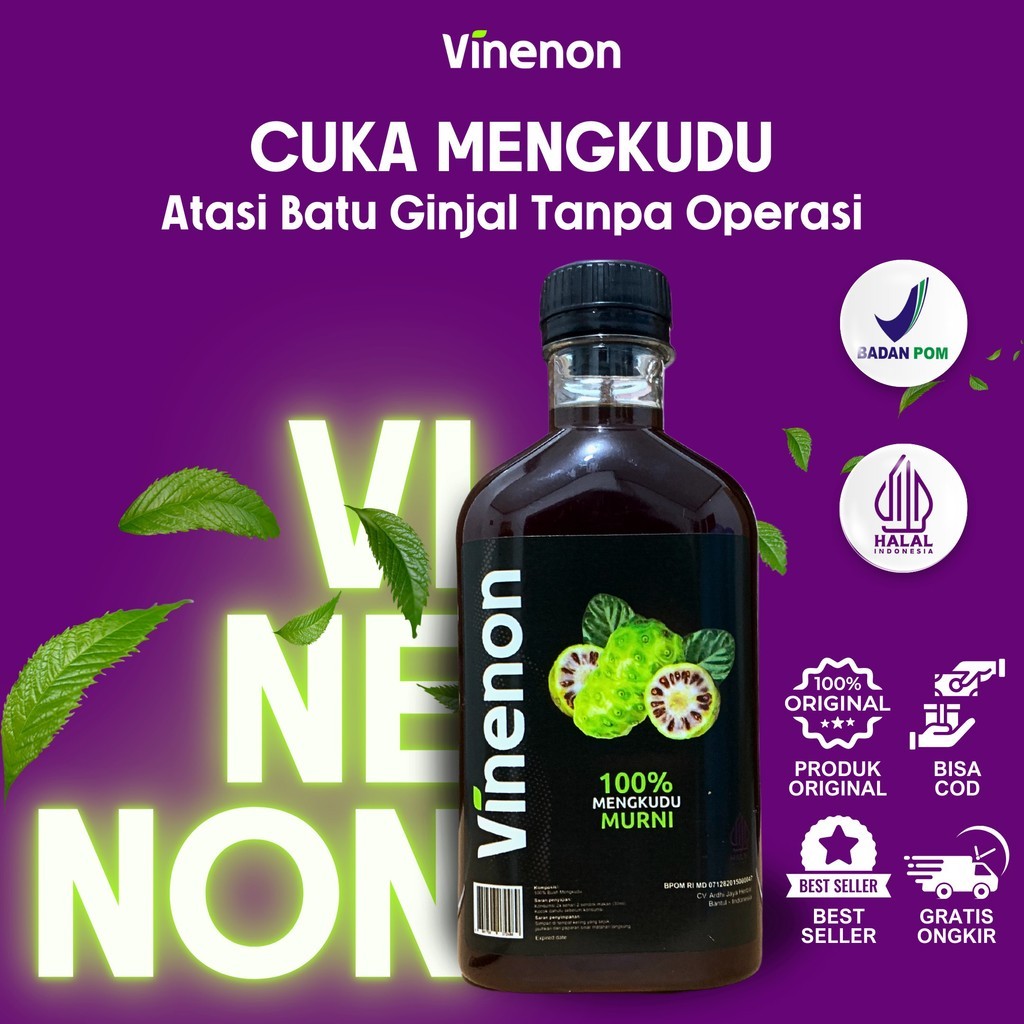 

Cuka Mengkudu VINENON 100% Asli - Ampuh Hancurkan Batu Ginjal - Obat Asam Urat Ampiuh - Halal - BPOM