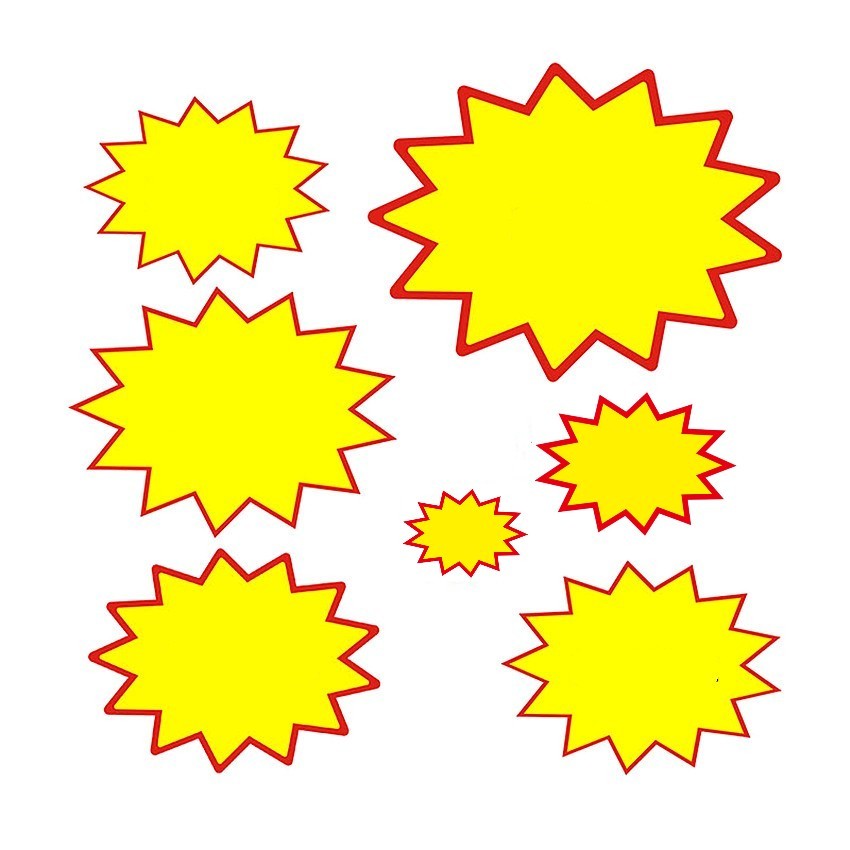 

200pcs POP Explosion Poster Promotions Sale Paper Card Board Price Label Tag Signage Store Display Advertising