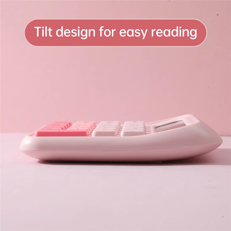 

Calculator 12 Digit Large And LCD Display Big Button Calculators Solar Power And Battery Operated Suitable For Office