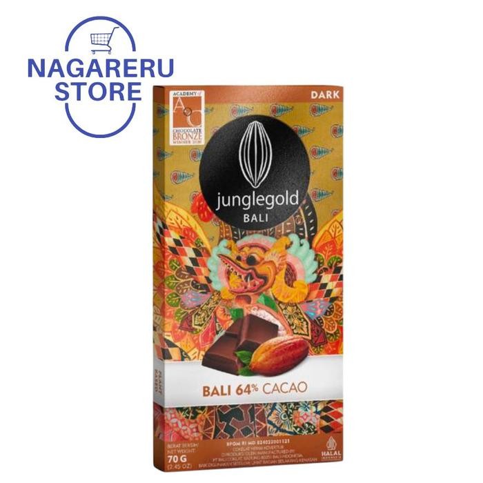 

Junglegold bali 64% cacao (cokelat hitam kovektur) 70gr