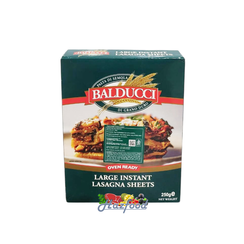 

Balducci Lasagna Sheet Instant 250 gram - Pasta Lasagna