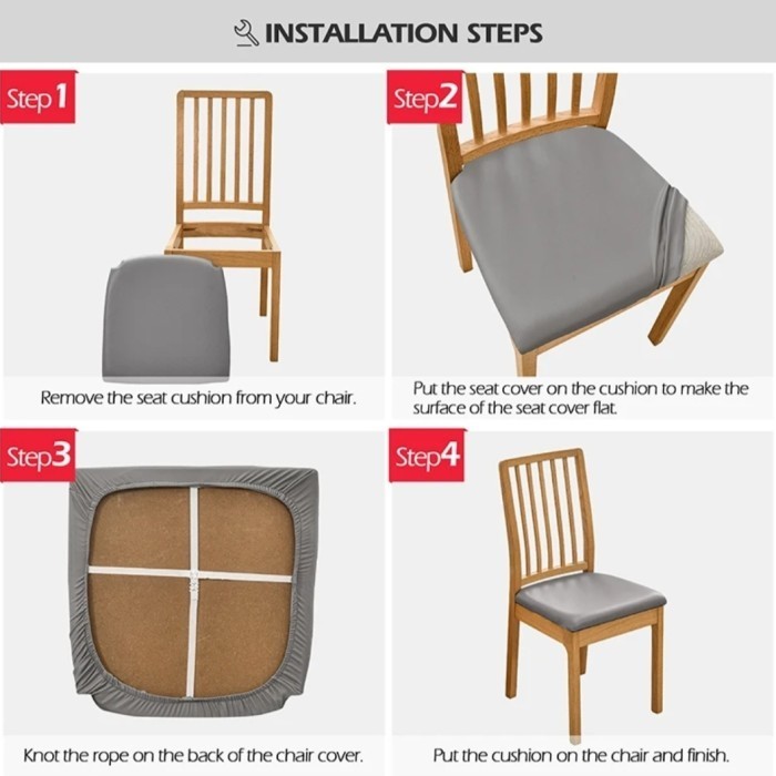 NEW PRODUK Sarung Kursi Makan Anti Air/Cover Dudukan kursi Makan Waterproof - 65x65x6cm TERLARIS