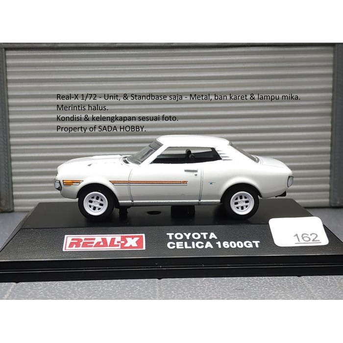 CSM... Diecast Real-X 1/72 Toyota Celica 1600GT Putih