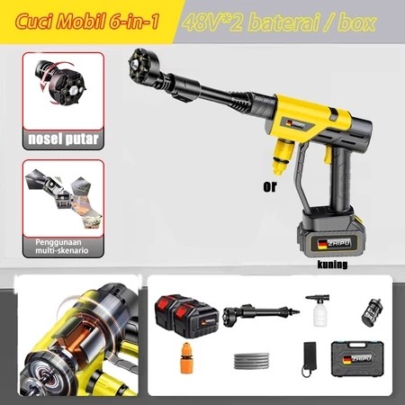 MESIN CUCI MOBIL CUCI MOTOR BERTEKANAN TINGGI ZHIPU Alat Cuci Mobil Pistol Air Tekanan TINGGI