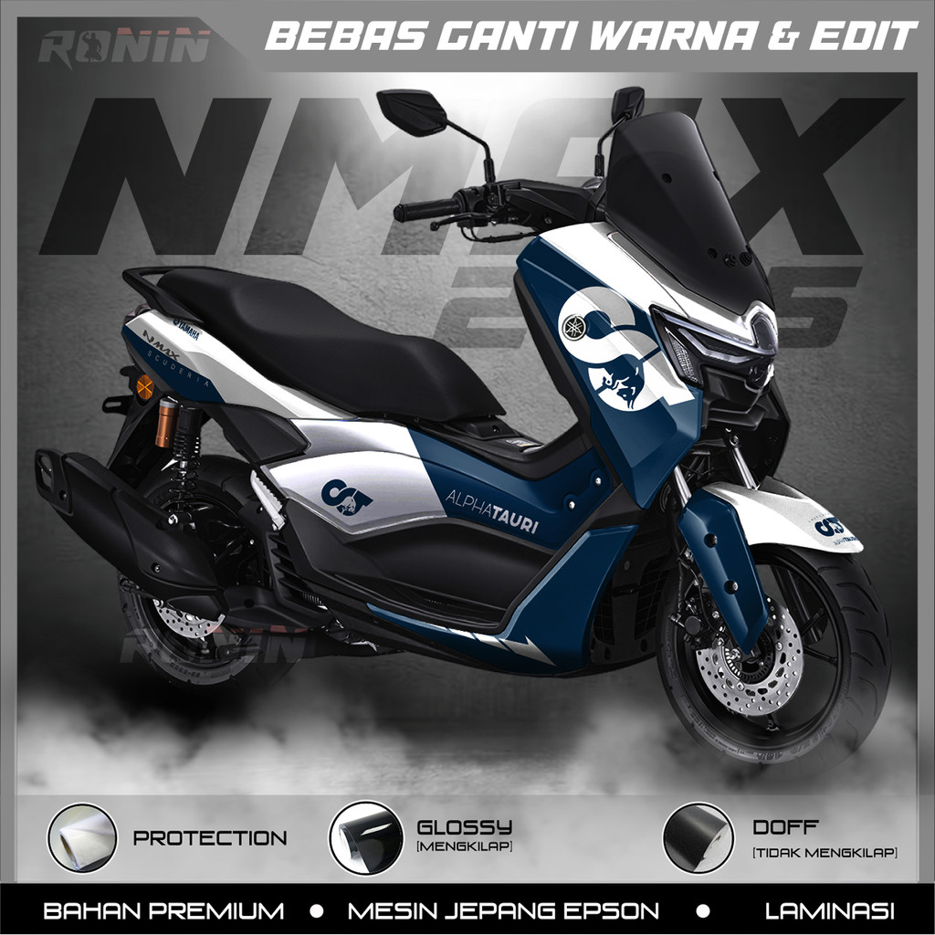 (COD) STICKER DECAL STIKER FULL BODY NEW NMAX 2025 NMAX TURBO  MOTIF ALPHATAURI BLUE (BISA CUSTOM)