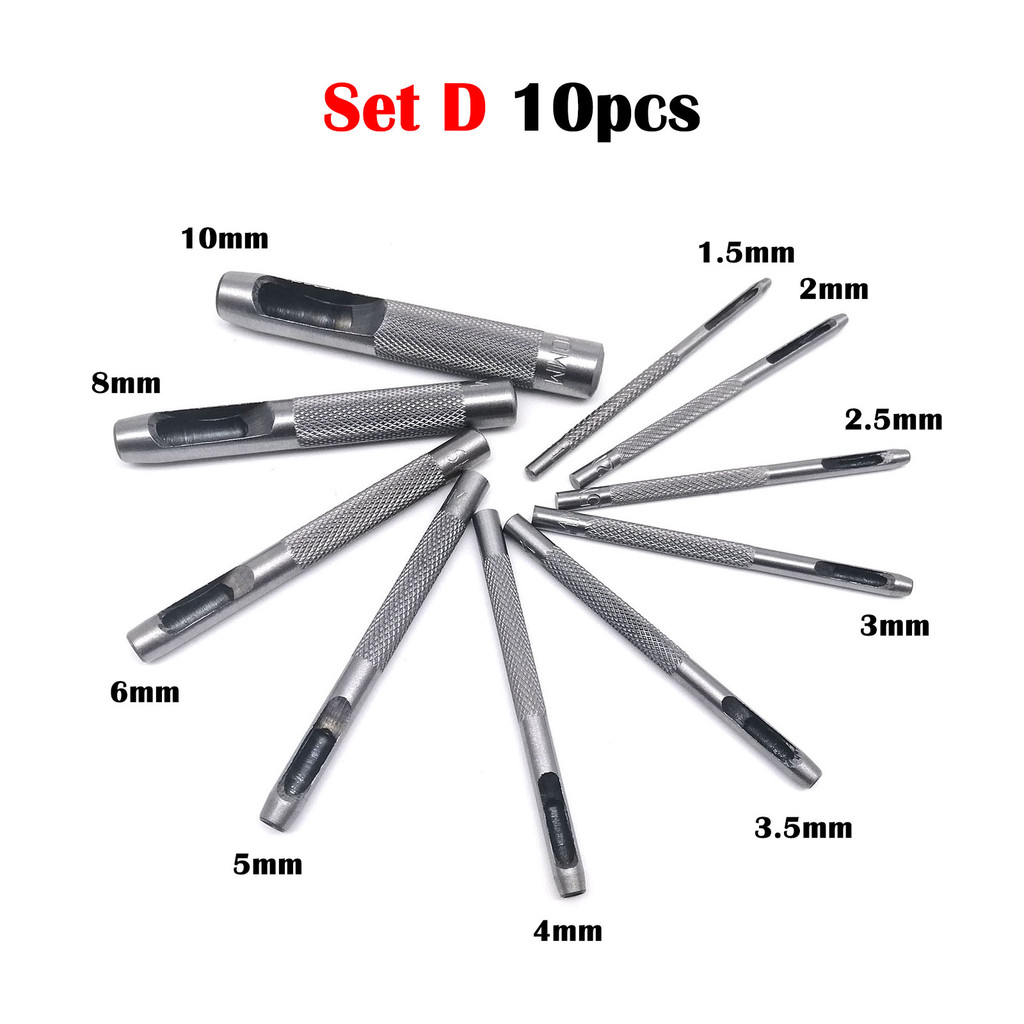 

High Quality Steel Round Hole Punch DIY Tool Hollow Cutter Mix Size Set Kit for Gasket Rubber Leather Craft Belt Bag Clothing