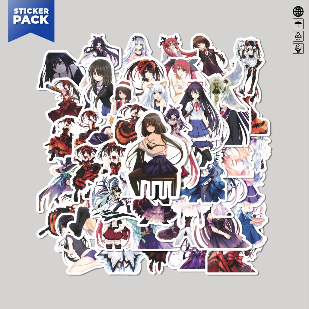 

[100PCS]Stiker Pack Stiker Acgn Beauty Girls Series DATE A LIVE Character Aesthetic Vinyl Anti Air Dekorasi Sticker Laptop Buku Journal Koper Helm Casing HP Gitar Helm Skateboard