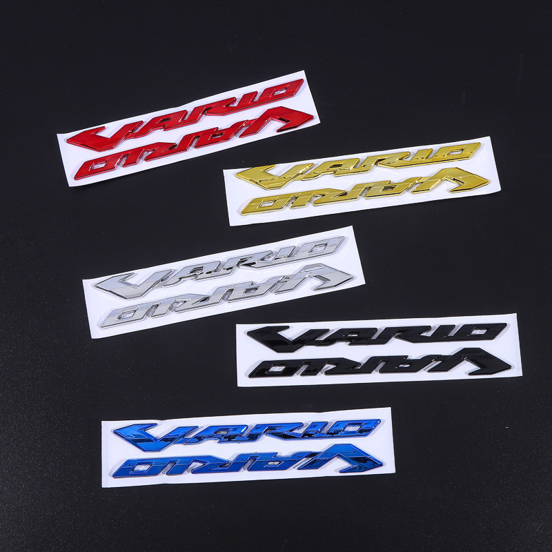 (HB) (SEPASANG) Emblem Stiker Logo ABS Motor Timbul 3D Honda Vario 125 150 160 Warna Timbul