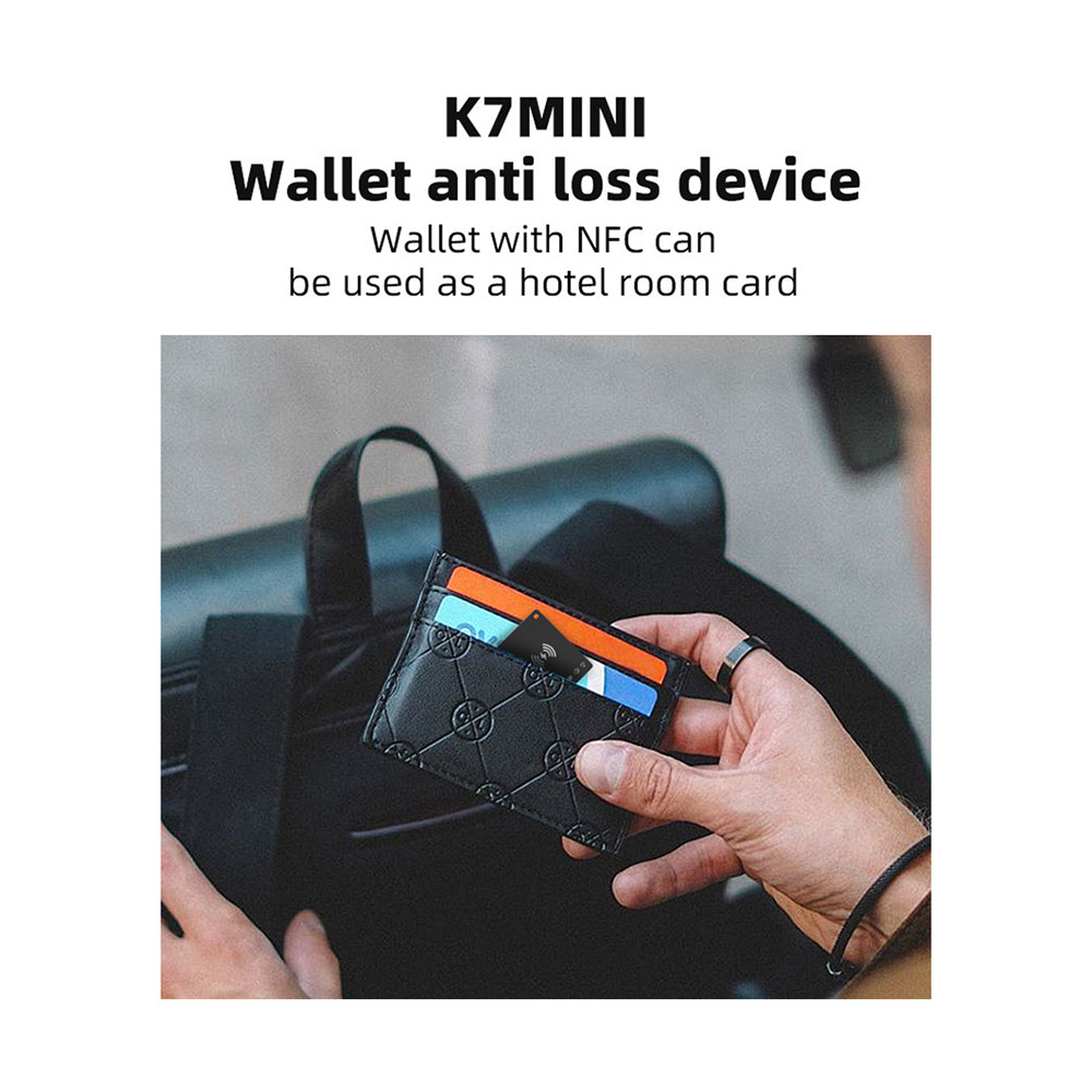 

Wireless Charging Wallet Tracker Card Works for Apple Find My Ultra Slim Tracking Card Ultra Thin Tracker for Keys Suitcase Bag