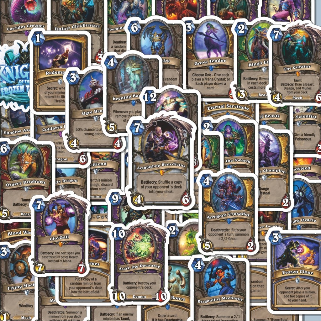 

100PCS Lucu Stiker Video Game Series Knights Of The Frozen Throne Stiker Aesthetic Stiker Anti Air Stikers Berperekat Waterproof sticker decal buat Motor Helm Buku Journal Koper Casing HP Laptop Botol Minum Hadiah anak