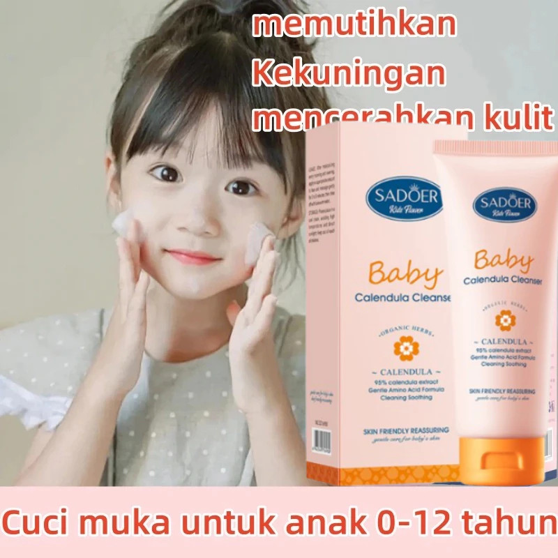 Pembersih Wajah Anak Facial Wash Anak 100g Children's Facial Wash kids Facial Foam Calendula Amino A