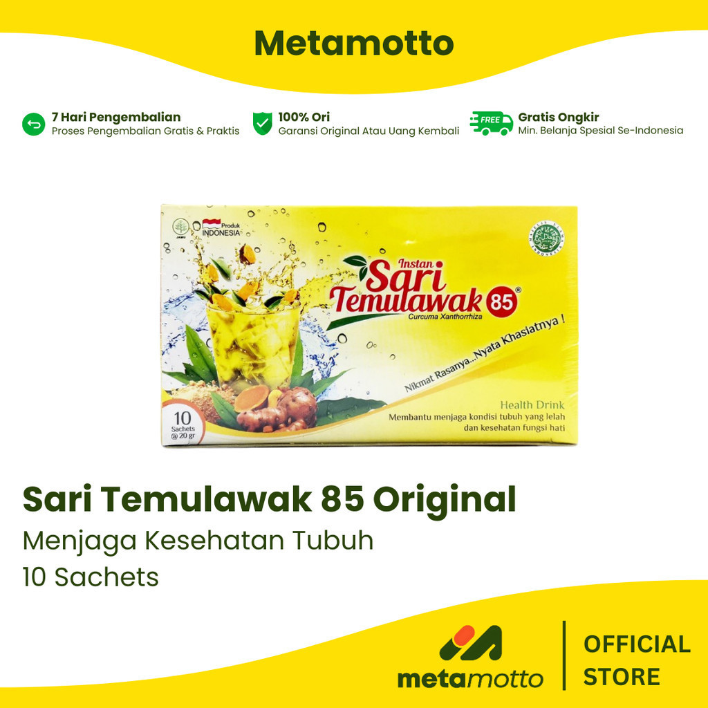 

Sari Temulawak 85 Instan Plus Original - Menjaga Kesehatan Tubuh CDK - Metamotto Karya Jaya