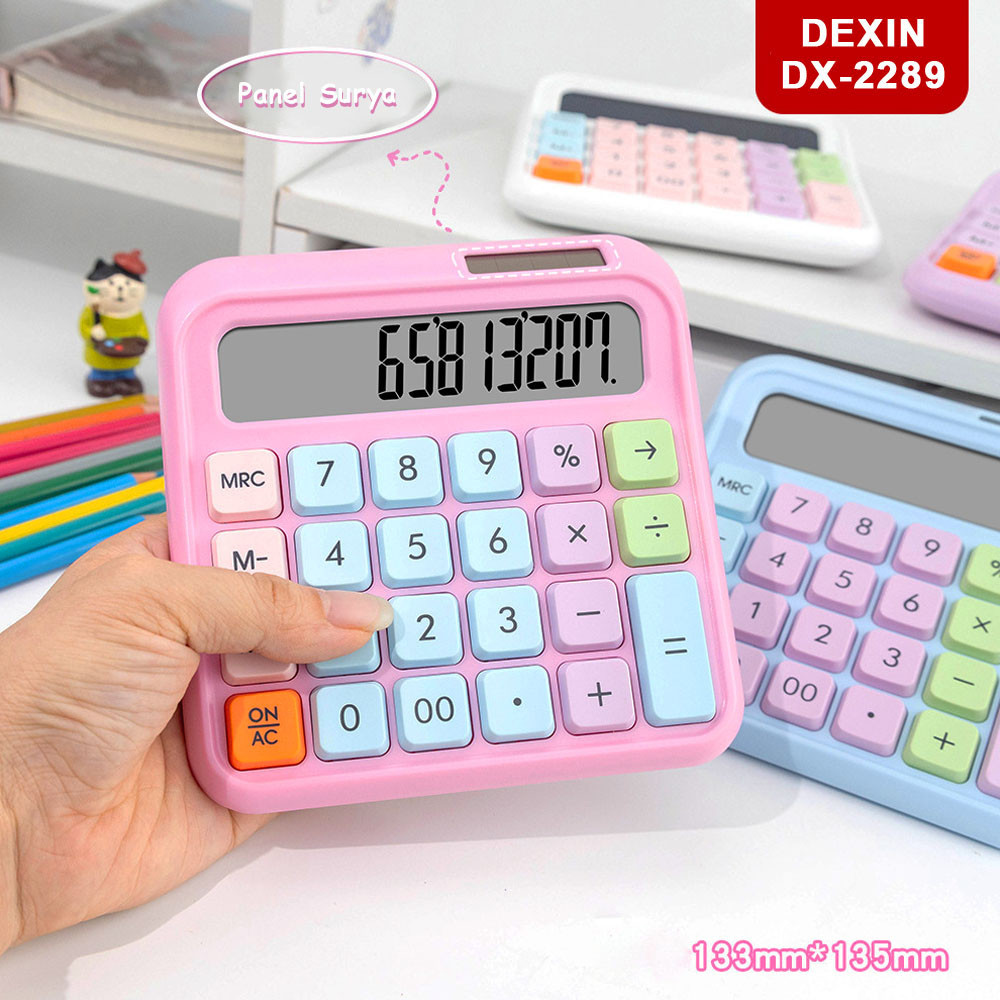 

Kalkulator Warna Pastel Lucu / Kalkulator Scientific 12-bit Catu Daya Ganda - Unik & Portable / Alat Hitung Pelajar & Kanto