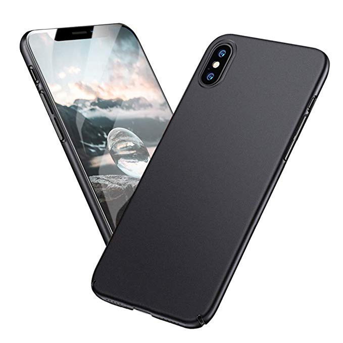 Case Iphone X, Xs Iphone XR Iphone Xs Max Softcase Slim Black Matte Casing Liquid Silicone Pro Camer
