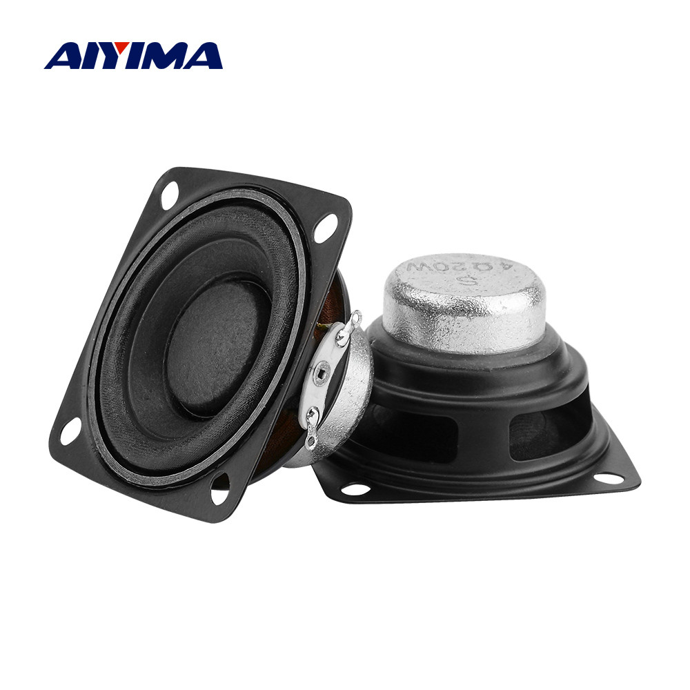 AIYIMA 2Pcs 2 Inch Full Range Speaker Driver 4/8 ohm Radio Sound Amplifier Loudspeaker 10W 15W 20W D