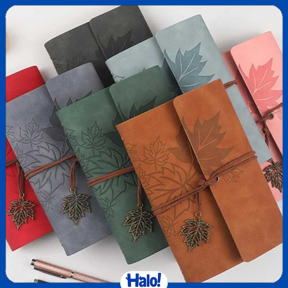 

Toddi Buku Catatan Harian Binder Kulit Retro Maple Leaf - LD-A1