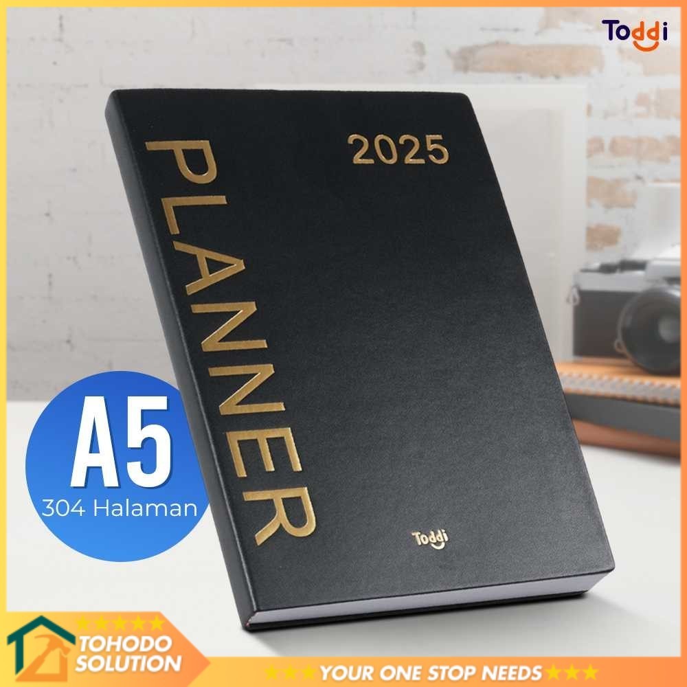 

Toddi Buku Agenda Softcover Monthly Planner Notebook A5 304 Halaman - TD-2025