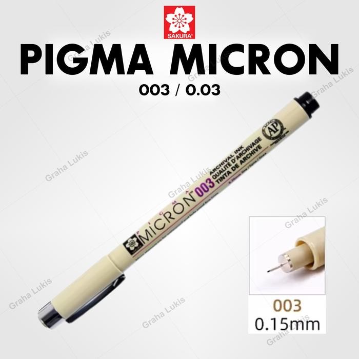 

Sakura Pigma Micron 003 / 0.03 - Black