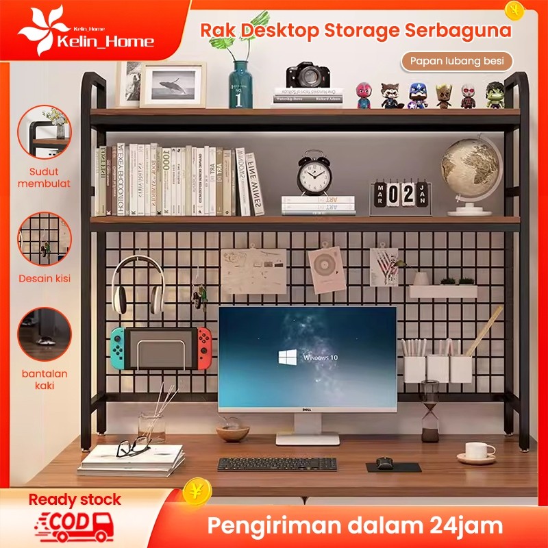 

Rak Buku/Rak Desktop Storage/Tempat Buku/Rak Meja Stationery/Rak Organizer Desktop/Desk Organizer/Bookshelf