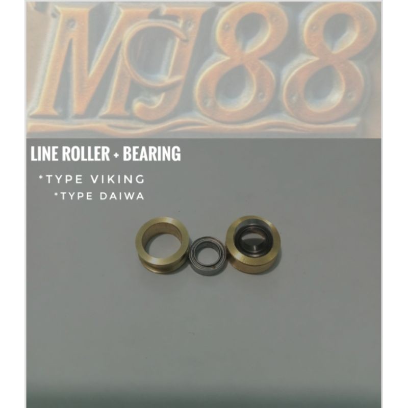 Bearing STAINLESS Line Roller Daiwa + Line Roller 1 set