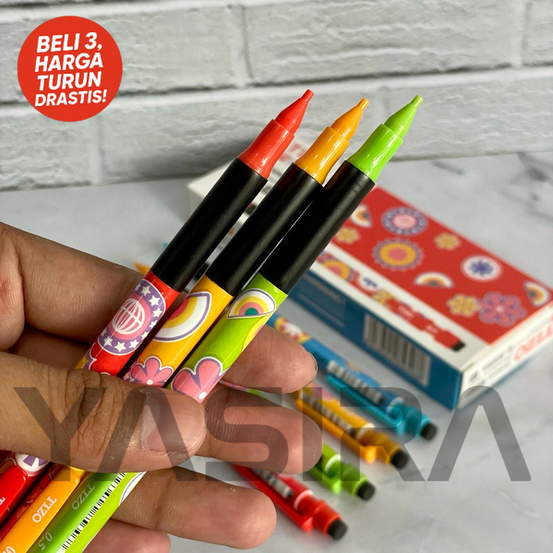 

SATUAN 1 PCS Pensil Isi Ulang Pensil Mekanik Kecil Tizo 0.5mm
