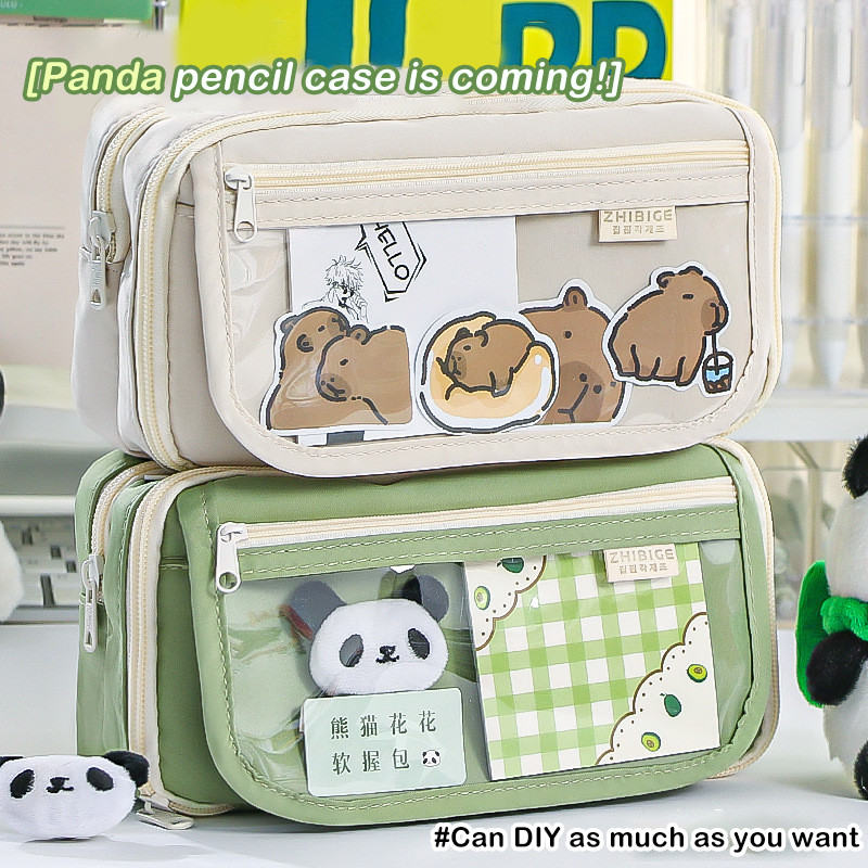 

Tempat alat tulis kotak pensil aesthetic Tas PenaTempat Pencil Tas Pensil kapasitas besar