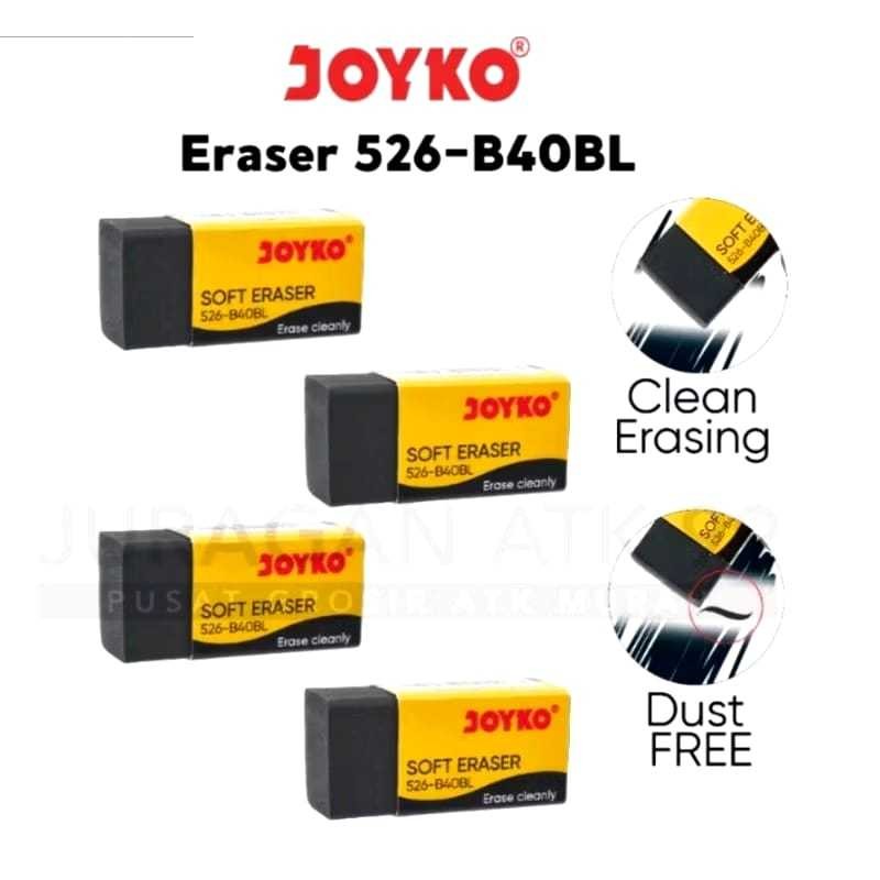 

PAKET HEMAT ( 10 Pcs ) Penghapus Joyko / Eraser Joyko B40L / Eraser 526 B40P HITAM&PUTIH