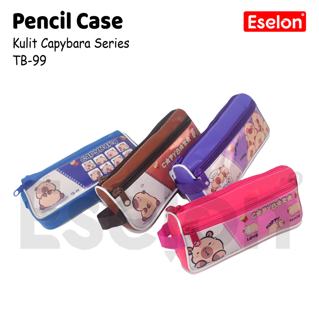 

Kotak pensil Kulit TB-99 / Tempat Pensil Kulit Cappybala