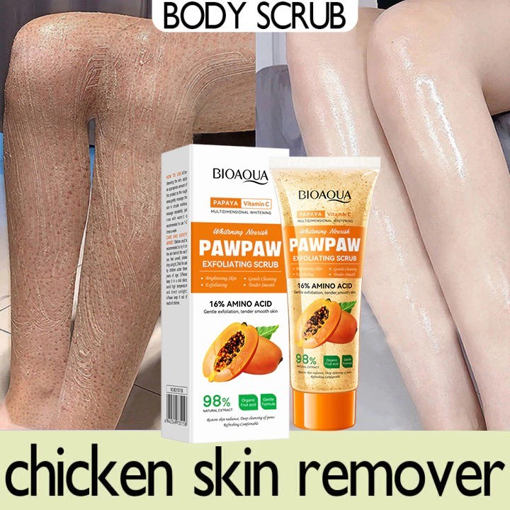 BIOAOUA Papaya Exfoliating Gel 100g Pengelupasan kulit Peeling Eksfoliasi Wajah Body Scrub Pemutih K